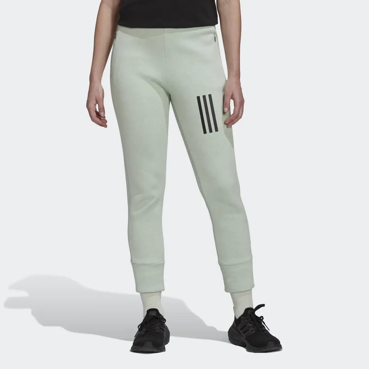 Adidas Mission Victory Slim-Fit High-Waist Tracksuit Bottoms. 1