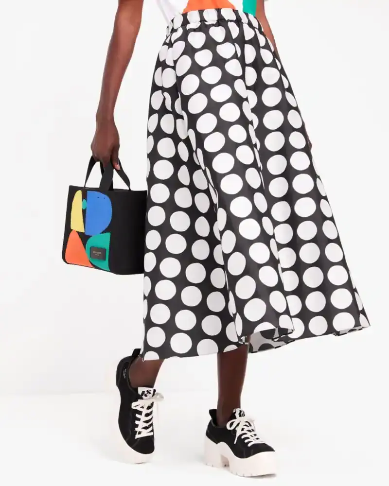 Kate Spade Art Dots Jacquard Skirt. 2