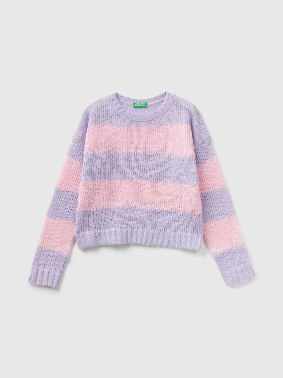 Benetton sweater with two-tone stripes. 1