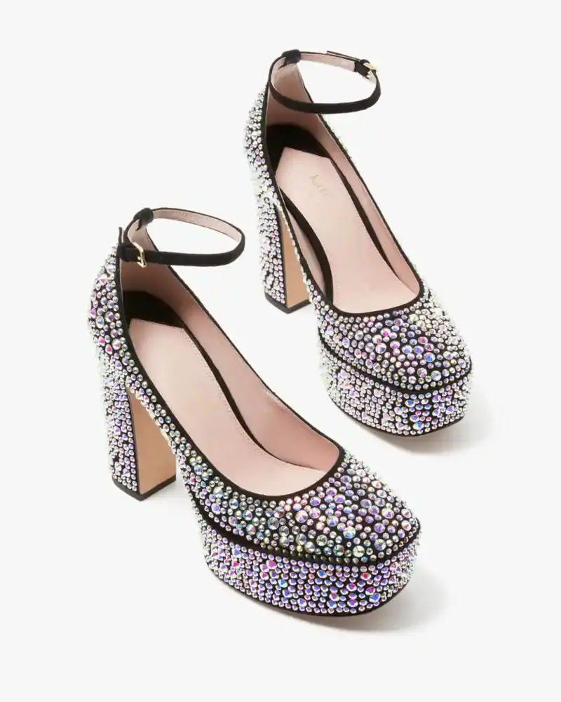 Kate Spade Gia Pavé Platform Pumps. 2