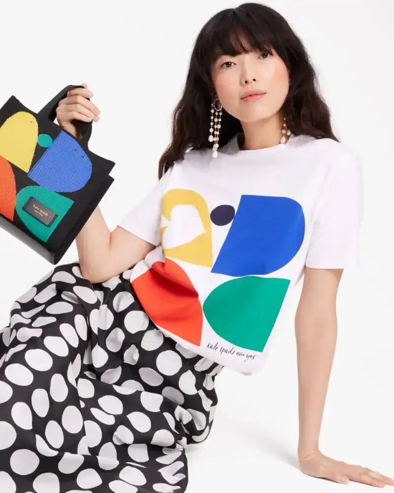 Kate Spade KSNY Geometric Tee. 1