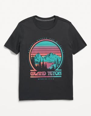 Short-Sleeve Graphic T-Shirt for Boys black