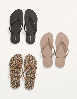 Flip-Flop Sandals 3-Pack (Partially Plant-Based) brown