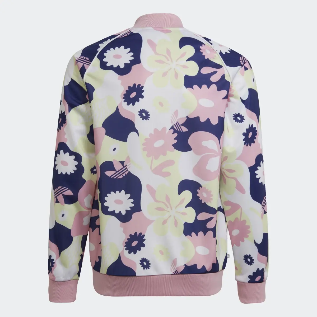 Adidas Allover Flower Print SST Track Jacket. 2