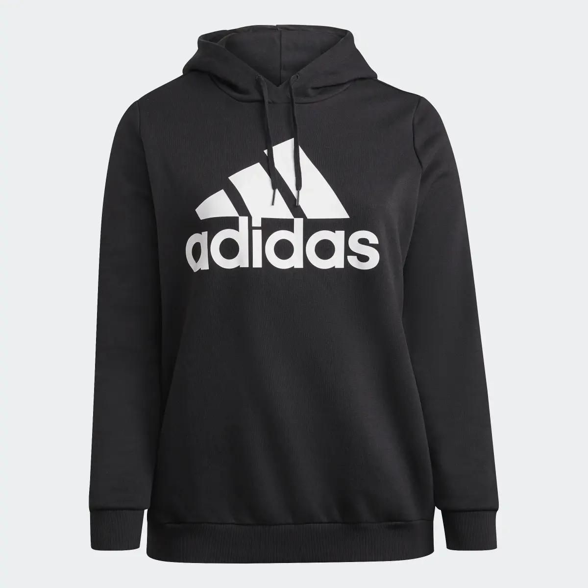 Adidas Essentials Logo Fleece Hoodie (Plus Size). 1