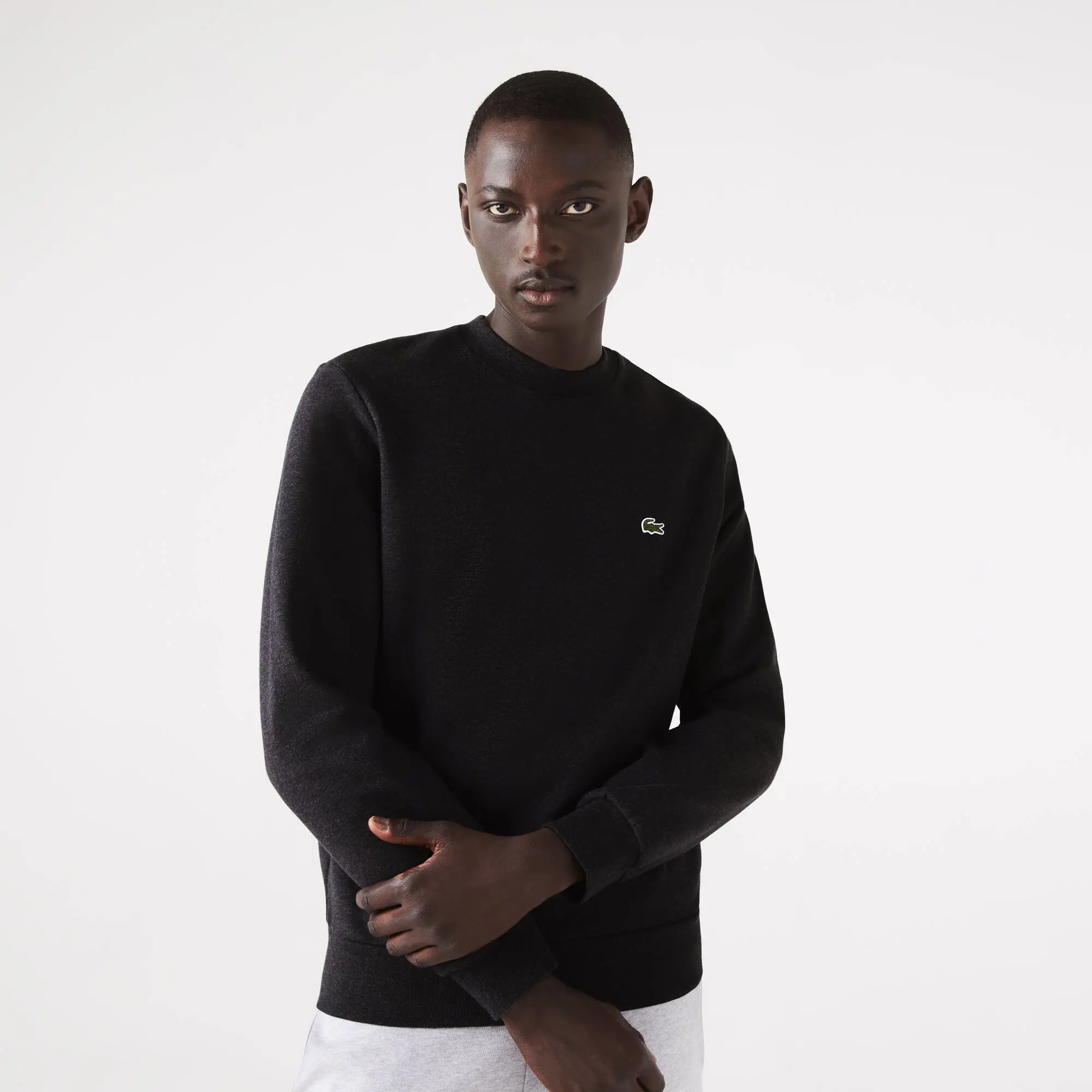 Lacoste Men's Lacoste Organic Brushed Cotton Jogger Sweatshirt. 1