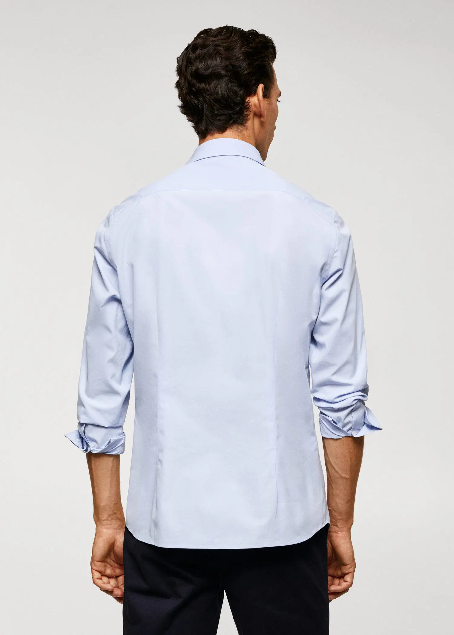 Mango Camisa slim fit de 100% algodão. 3