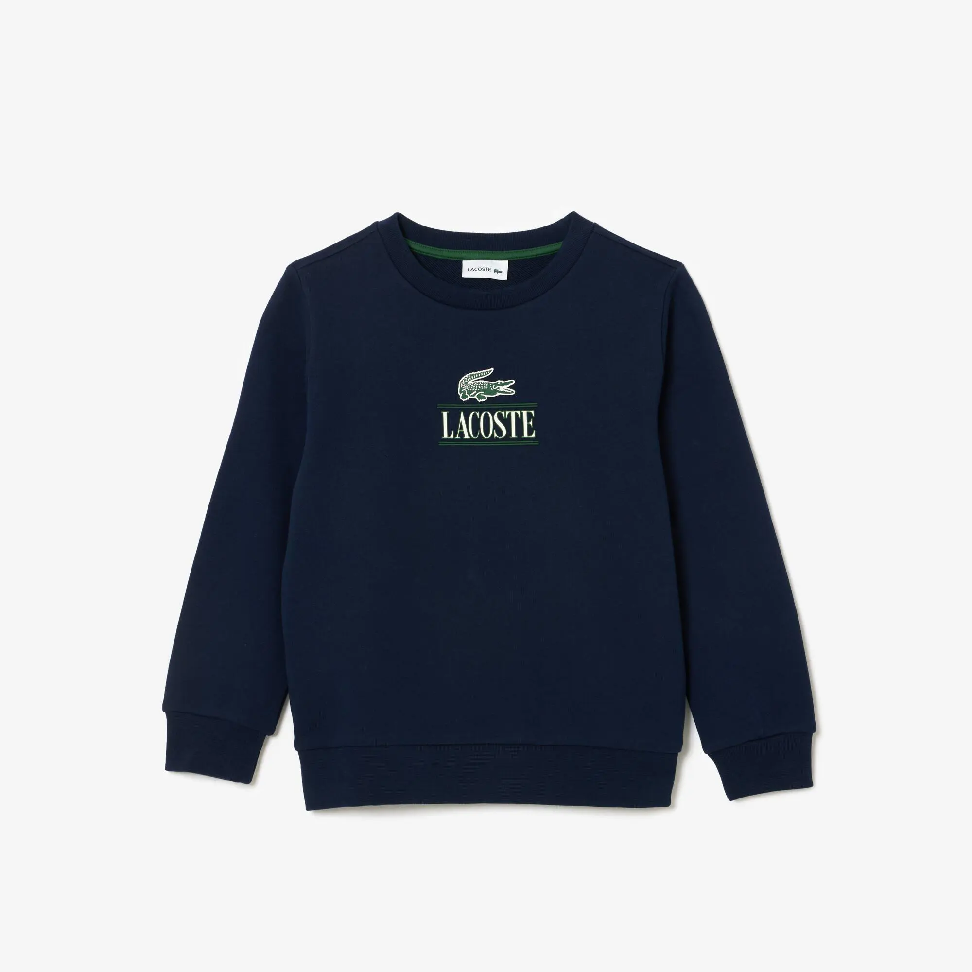 Lacoste Cotton Sweatshirt with Iconic Print. 1