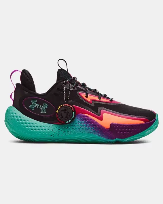 Under Armour Unisex UA Spawn 5 Black History Month Basketball Shoes. 1