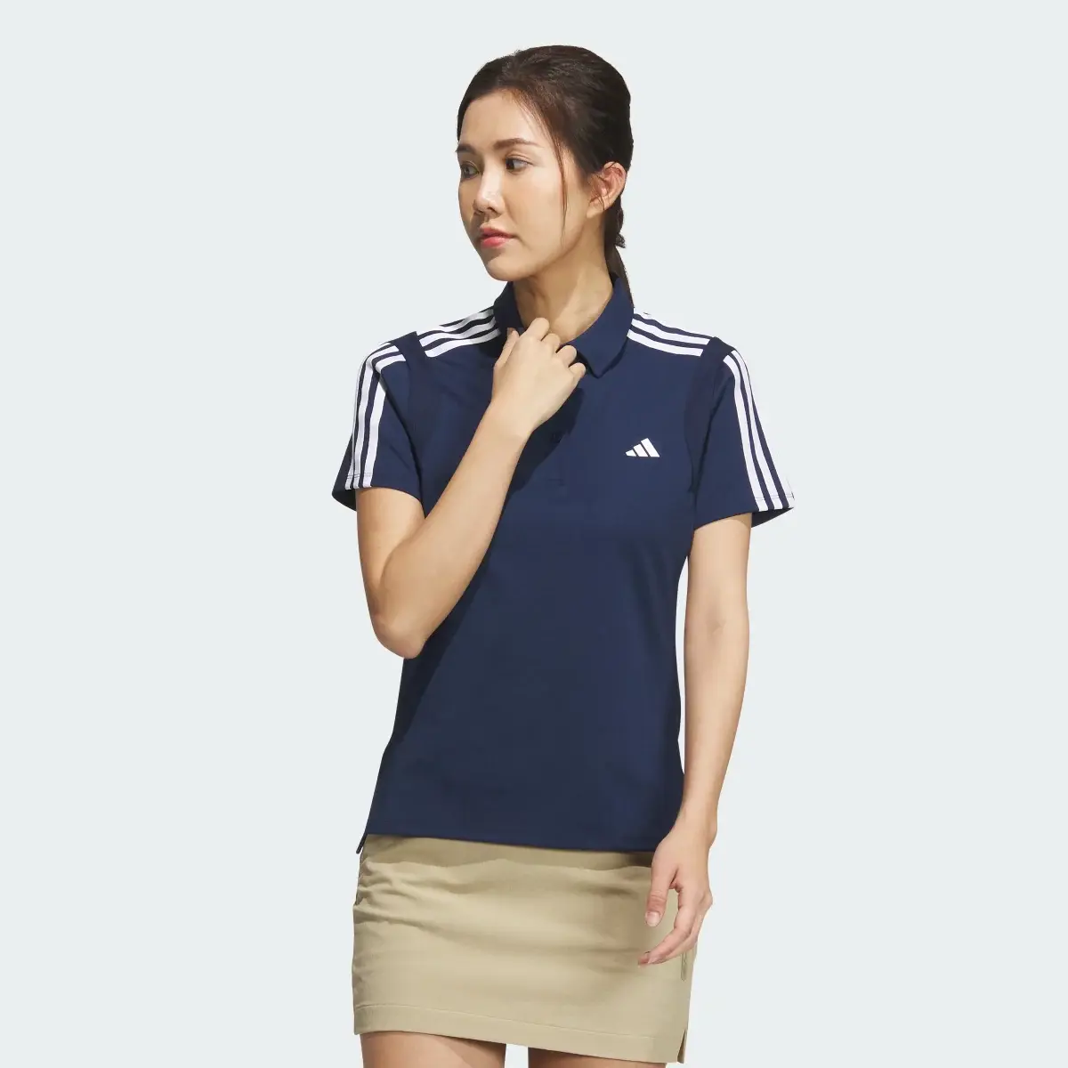 Adidas HEAT.RDY 3-Stripes Short Sleeve Polo Shirt. 2