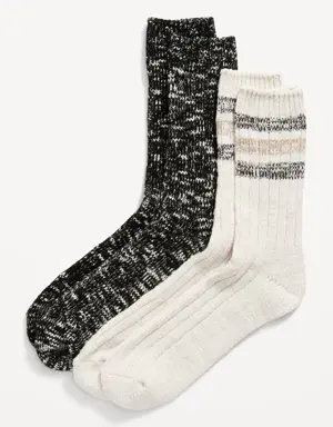 2-Pack Crew Socks for Men multi