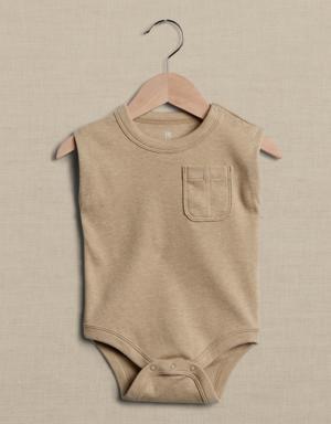 Banana Republic Essential SUPIMA® Bodysuit for Baby beige