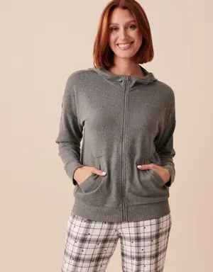 Recycled Fibers Zip-up Hoodie