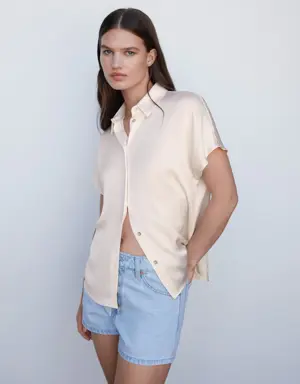 Mango Short-sleeve button-down shirt