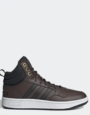 Adidas Hoops 3.0 Mid Lifestyle Basketball Classic Fur Lining Winterized Shoes