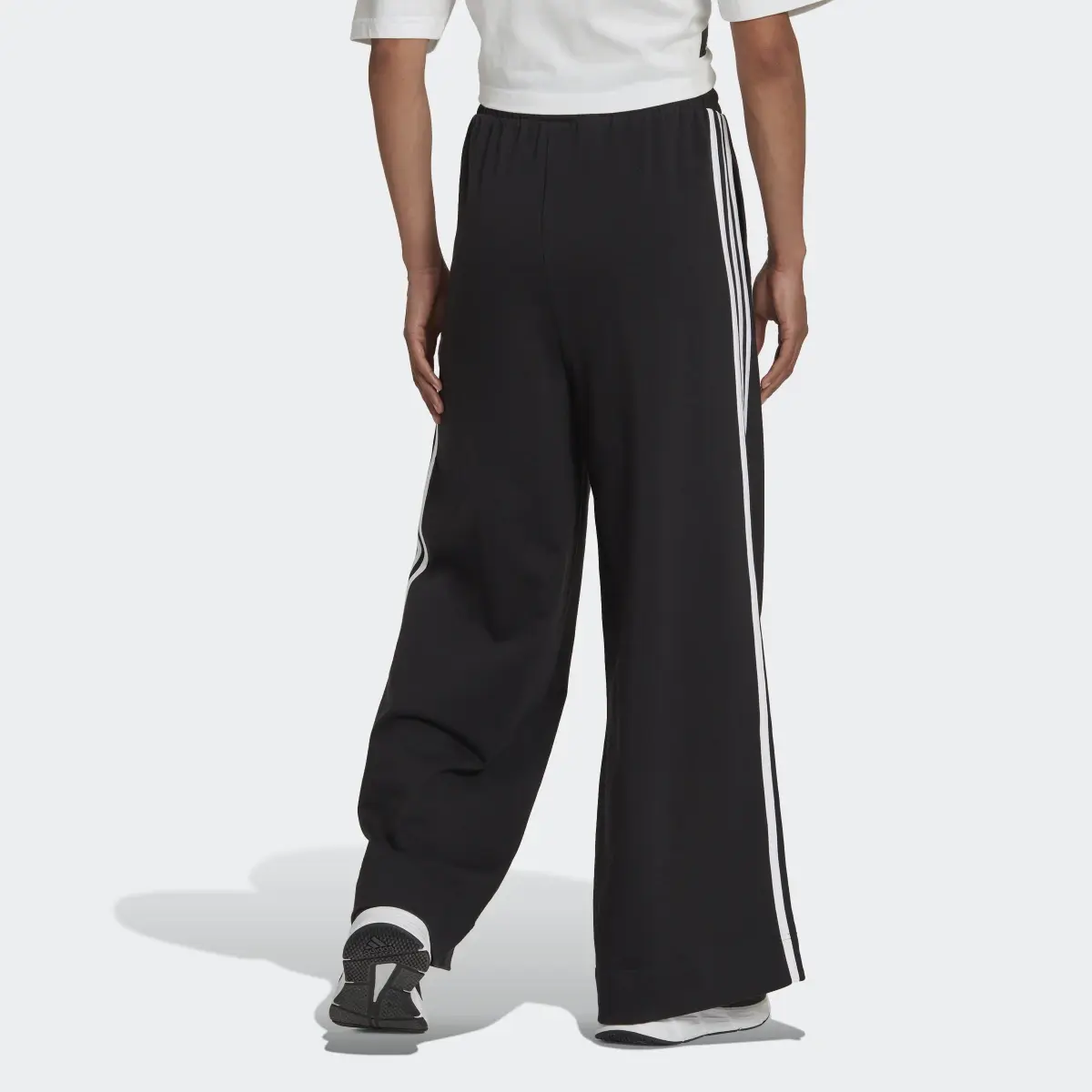 Adidas Essentials 3-Stripes Wide Leg Pants. 2