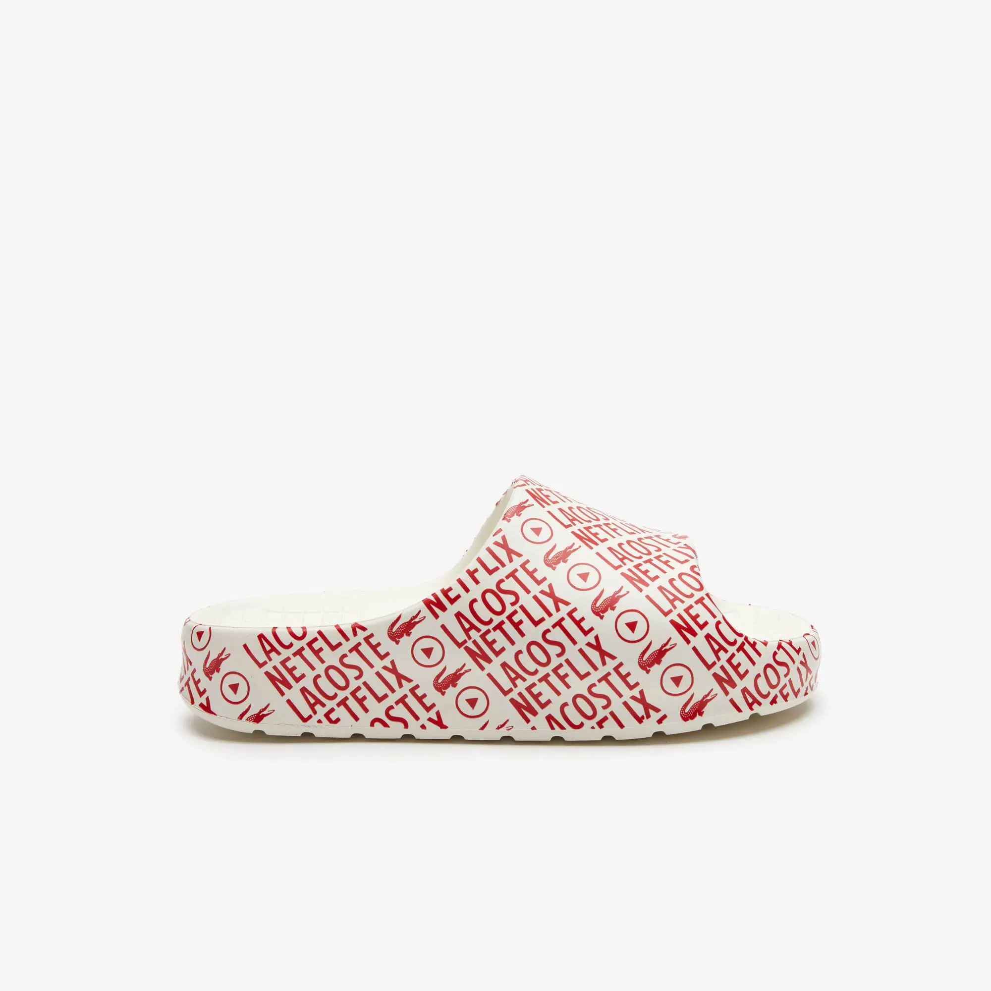 Lacoste Women's Lacoste x Netflix Serve Slide Textile Slides. 1