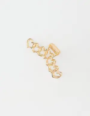 Gold Heart Clip