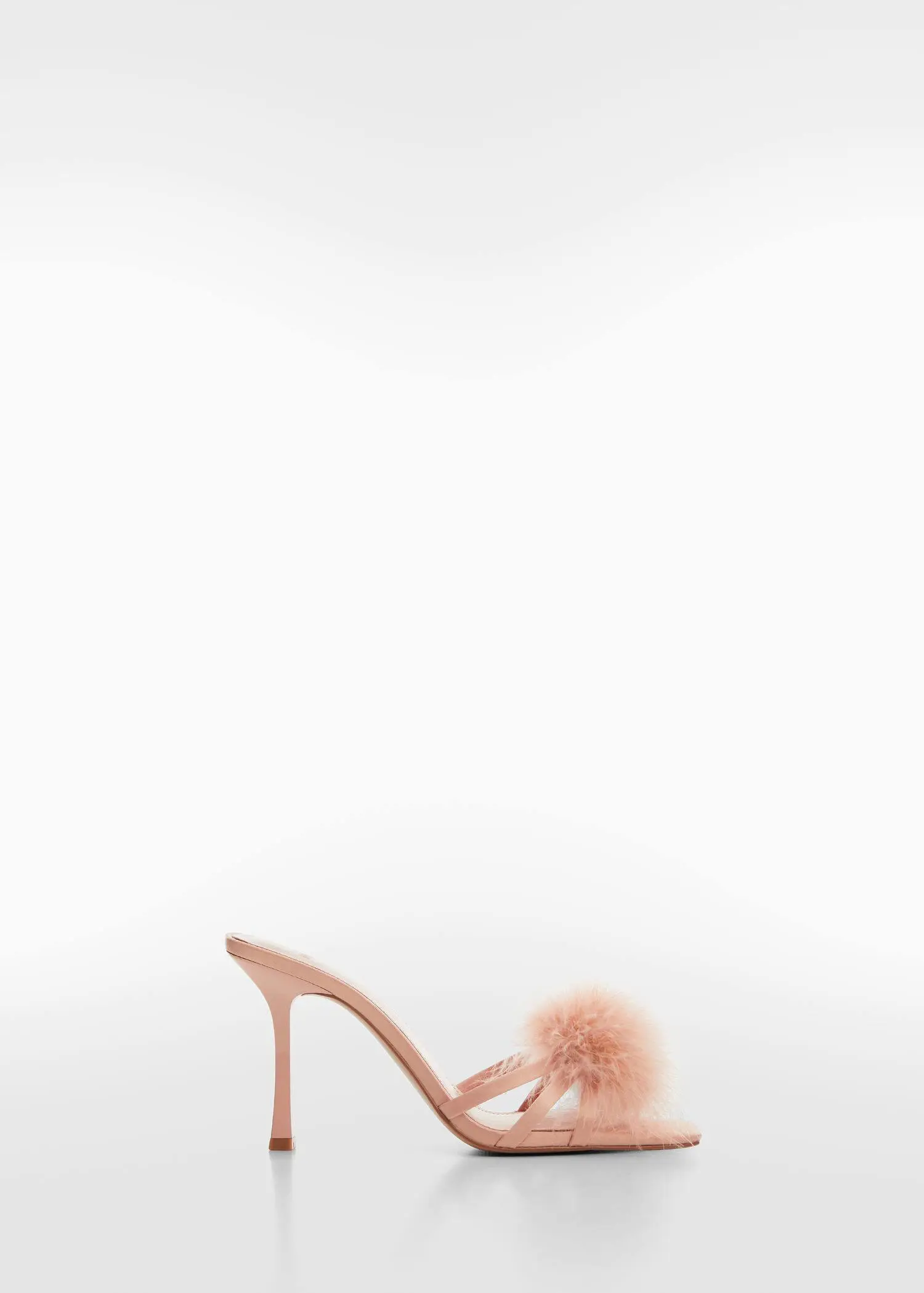 Mango Sandals with feather decoration. 1