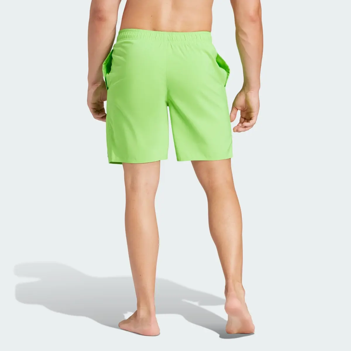 Adidas Solid CLX Classic-Length Swim Shorts. 2