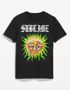 Sublime™ Gender-Neutral Graphic T-Shirt for Adults black