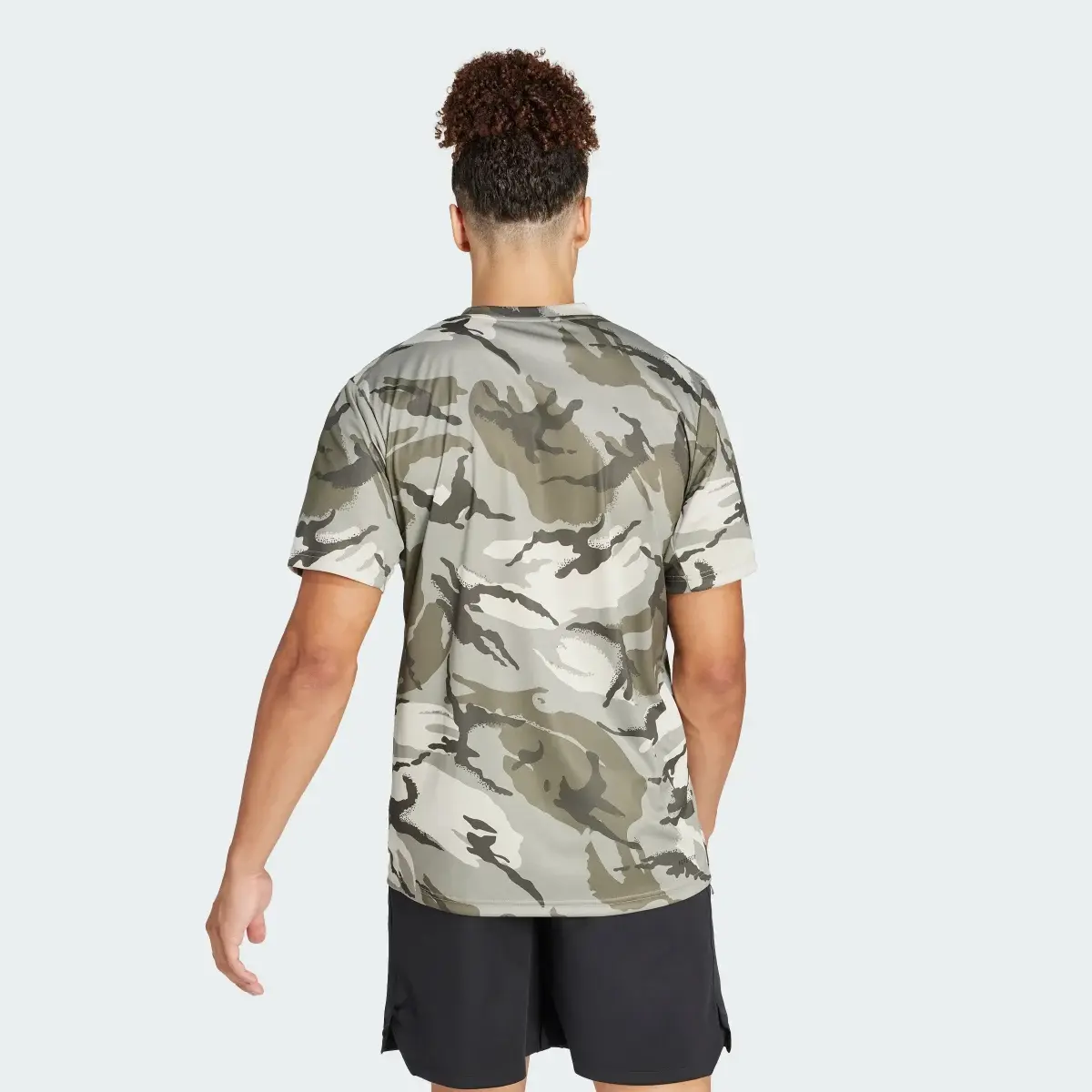 Adidas Train Essentials Seasonal Camo Tee. 3