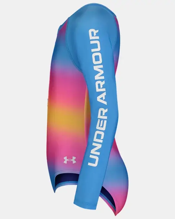 Under Armour Toddler Girls' UA Ombre Zip-Up Long Sleeve Paddlesuit. 3