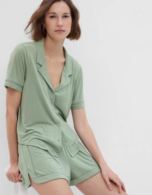 LENZING&#153 TENCEL&#153 Modal Pajama Shirt green