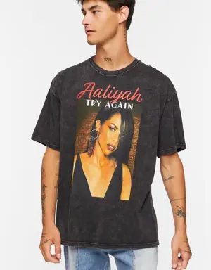 Forever 21 Aaliyah Graphic Tee Black/Multi