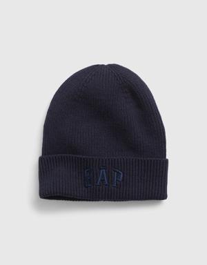 Gap Kids Organic Cotton Gap Logo Beanie blue