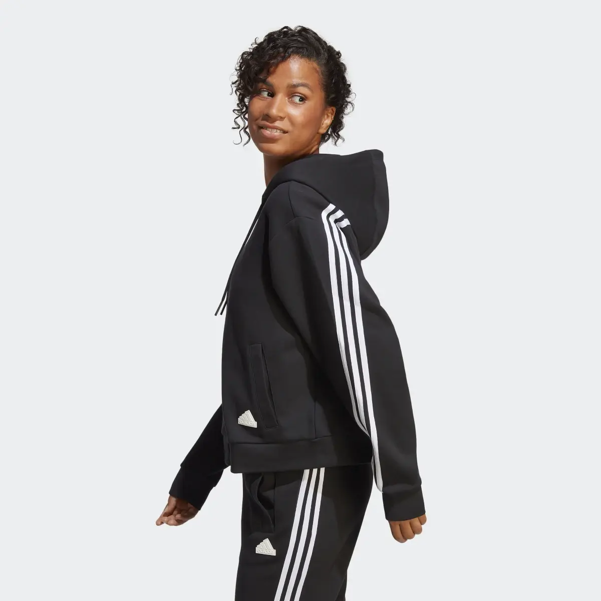 Adidas Veste à capuche zippée à 3 bandes Future Icons. 3
