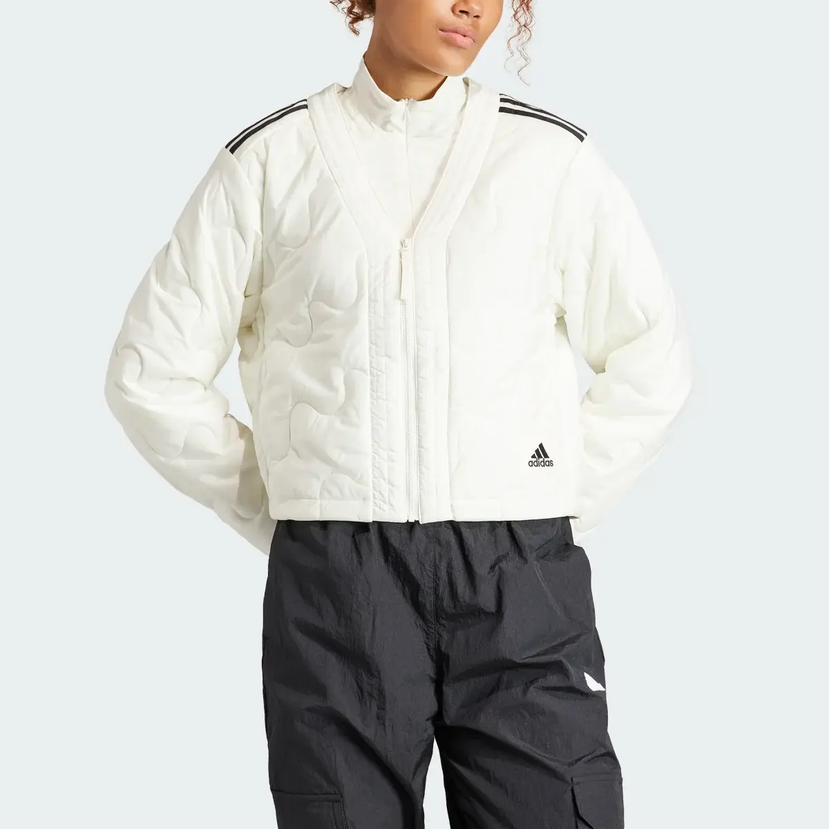 Adidas Nuganic Crop Light Insulation Jacket. 1