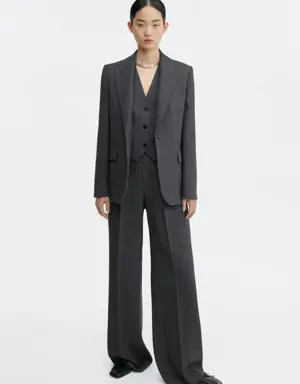 Structured suit blazer