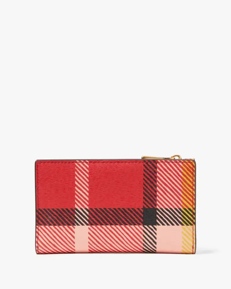 Kate Spade Morgan Museum Plaid Small Slim Bifold Wallet. 3