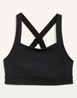 Old Navy High Support PowerSoft Sports Bra for Women black