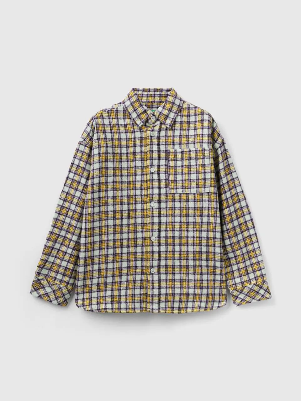 Benetton check flannel shirt. 1