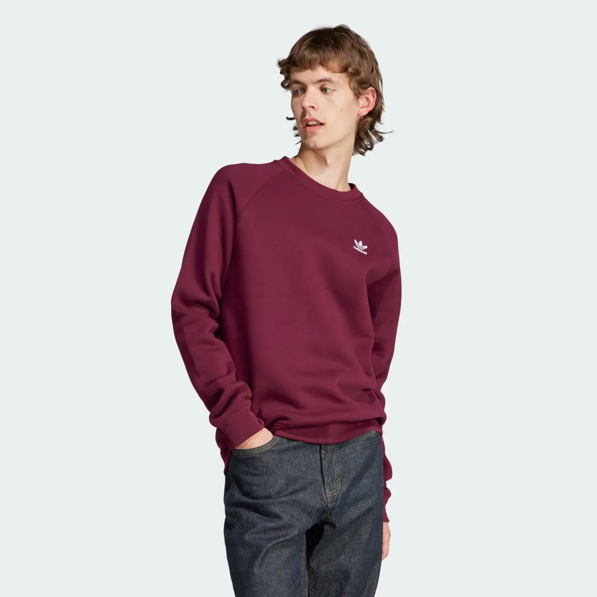 Adidas Trefoil Essentials Crewneck. 1