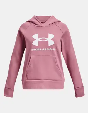 Girls' UA Rival Fleece Big Logo Hoodie