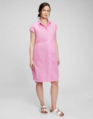 Maternity Shirtdress pink