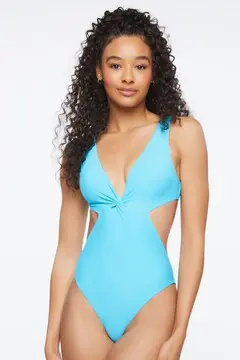 Forever 21 Forever 21 Cutout Monokini One Piece Swimsuit Oasis. 2