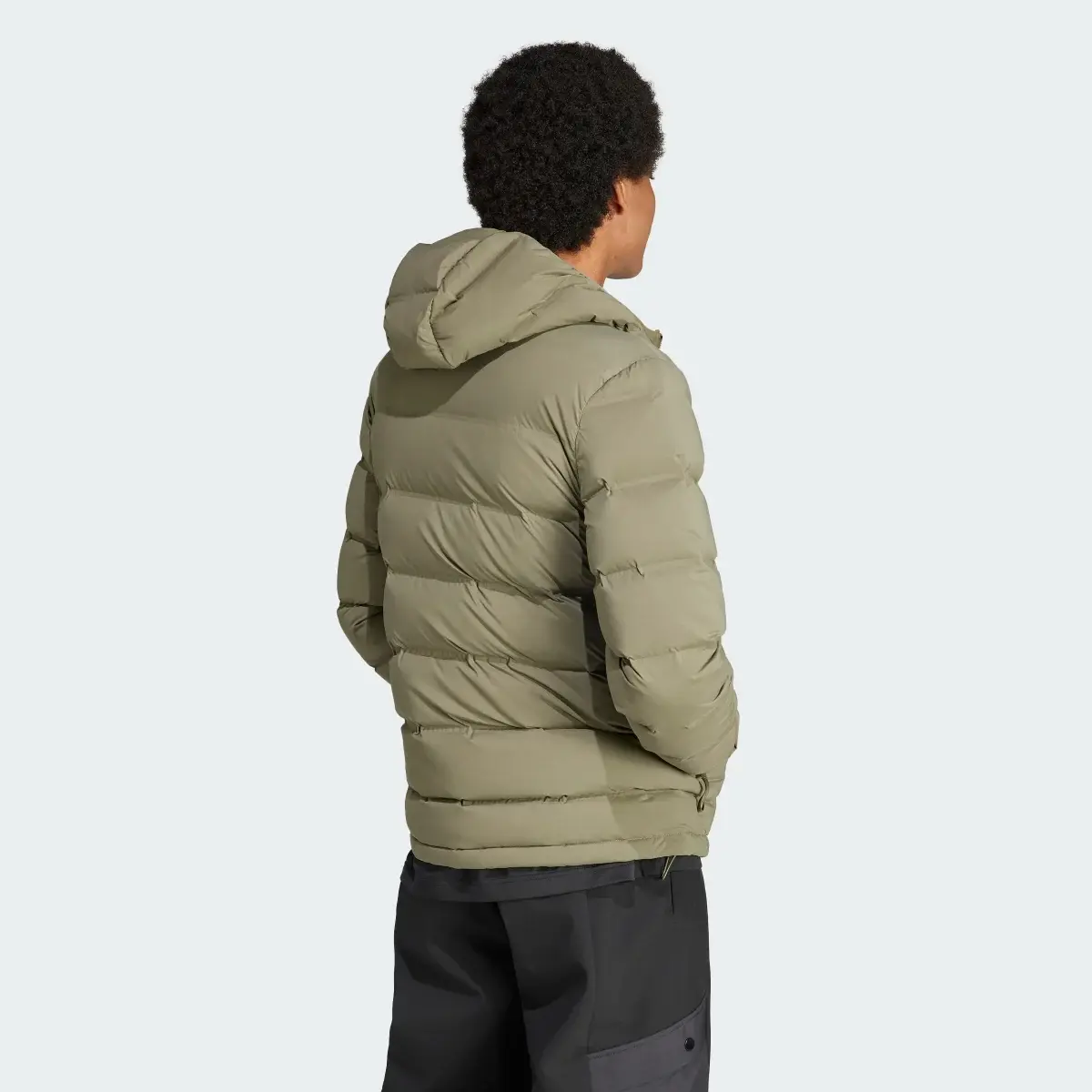 Adidas Helionic Stretch Hooded Down Jacket. 3