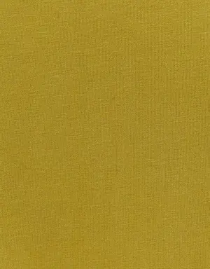 Sarı Uzun Kollu Loose-Fit Tişört