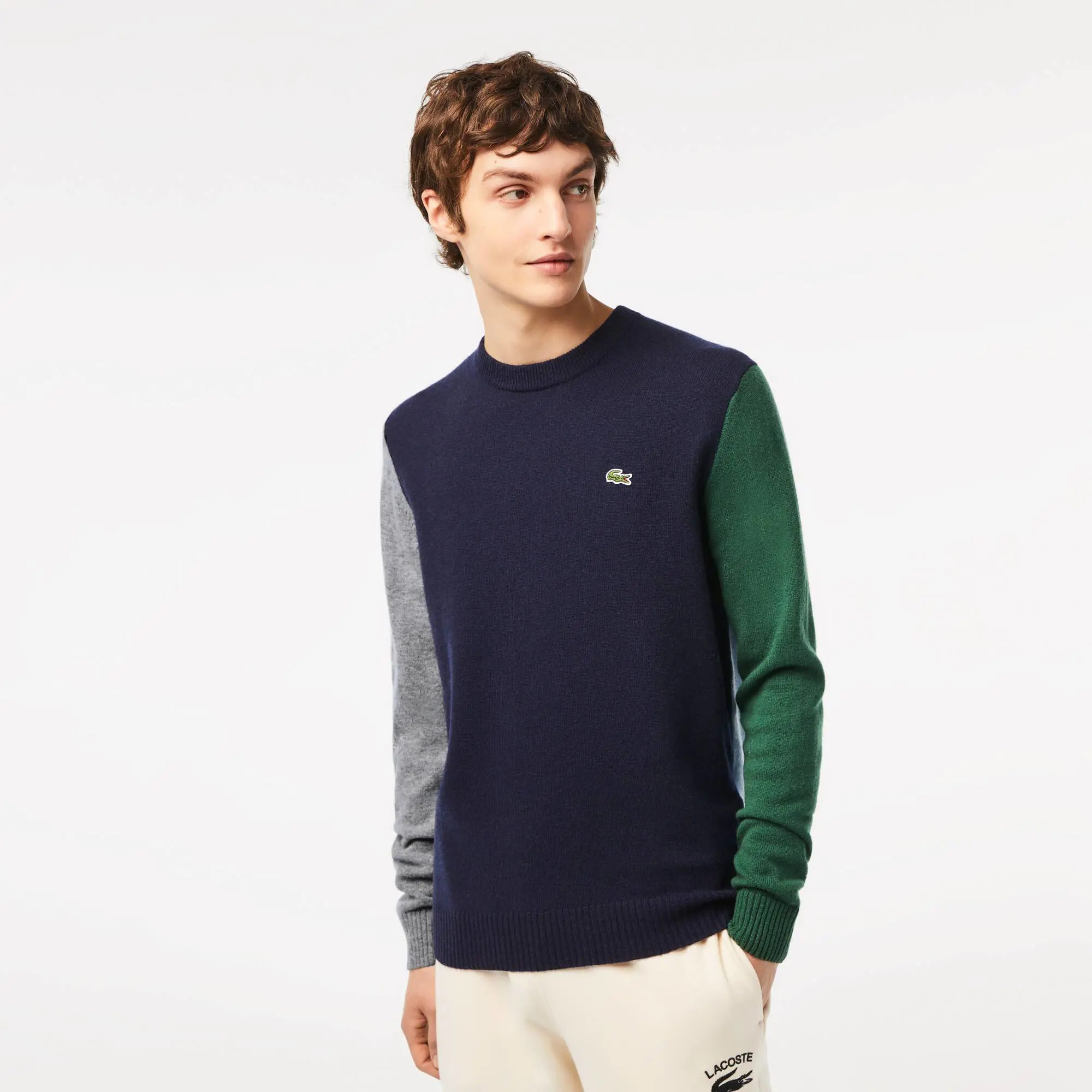 Lacoste Men's Regular fit Colour-Block Sweater. 1