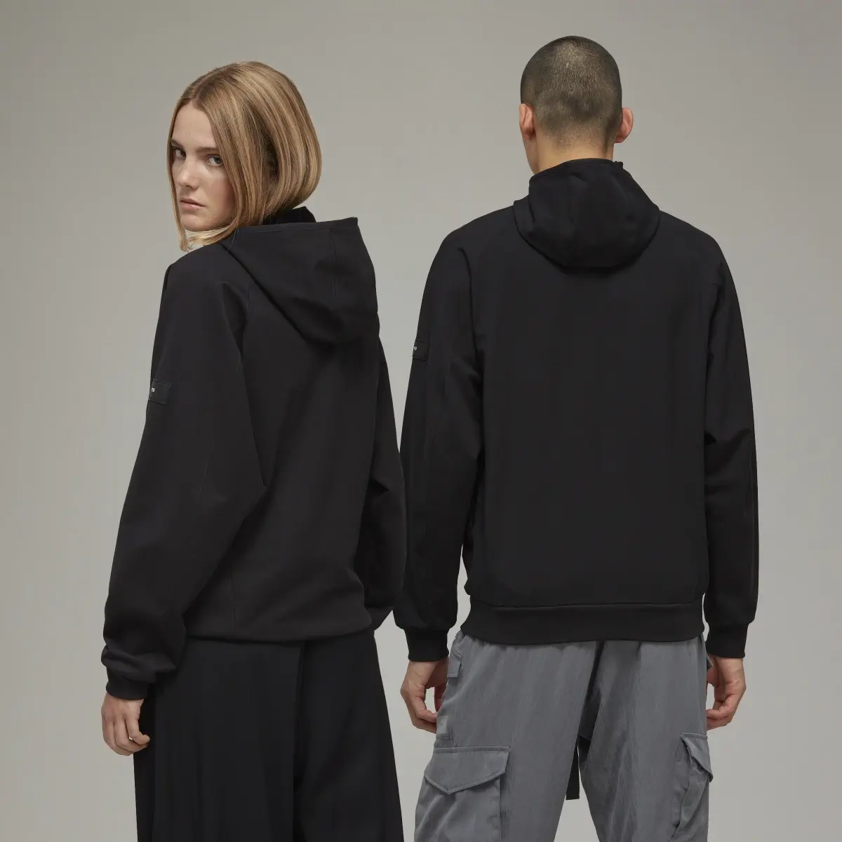 Adidas Y-3 Stretch Terry Zip Hoodie. 3