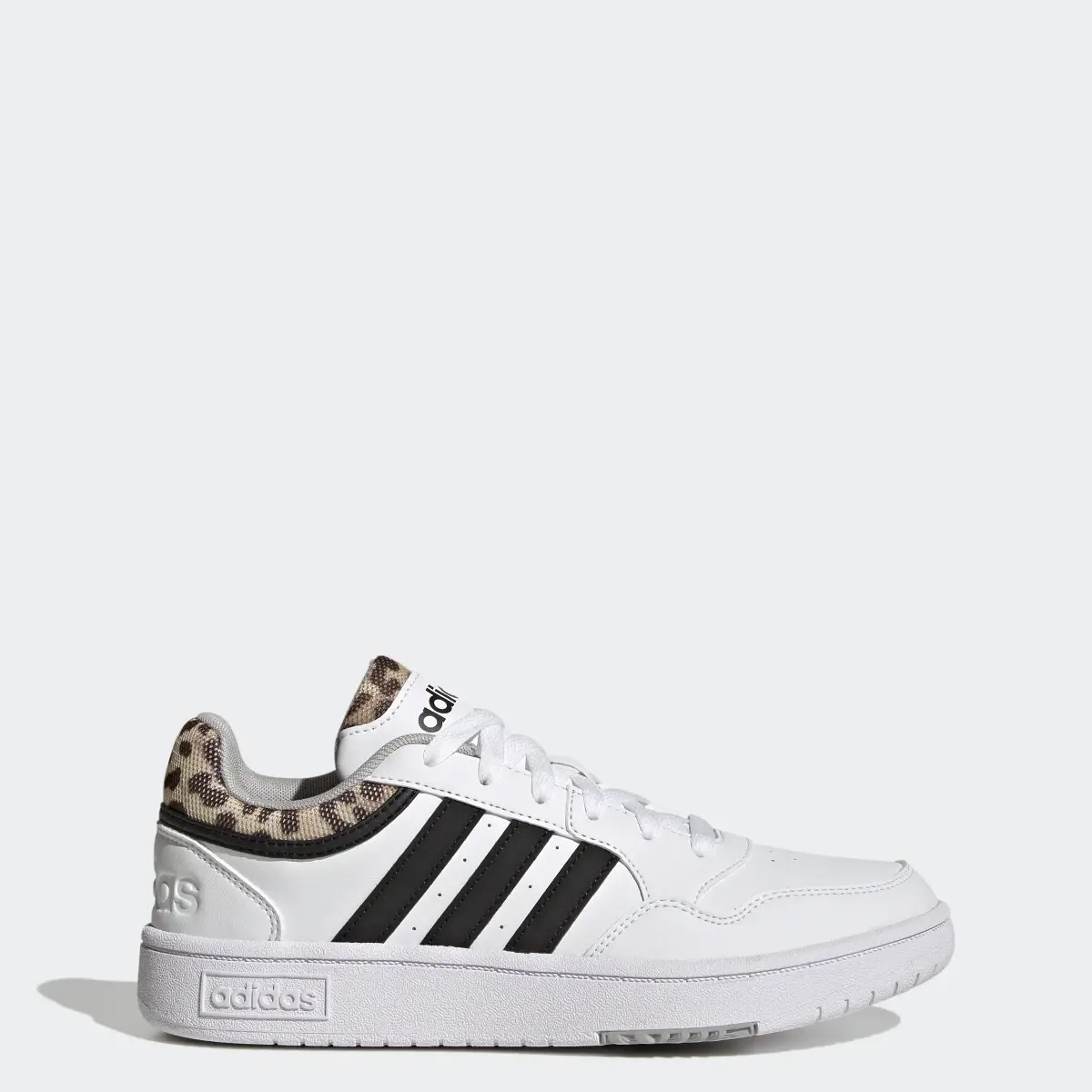 Adidas Tenis Hoops 3.0 Basquetbol Classic Estampado de Leopardo Corte Bajo. 1