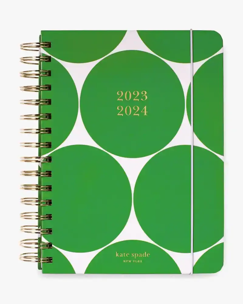 Kate Spade Joy Dot Green 2023-24 17-Month Large Planner. 1