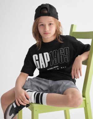 Kids Gap Logo Graphic T-Shirt black