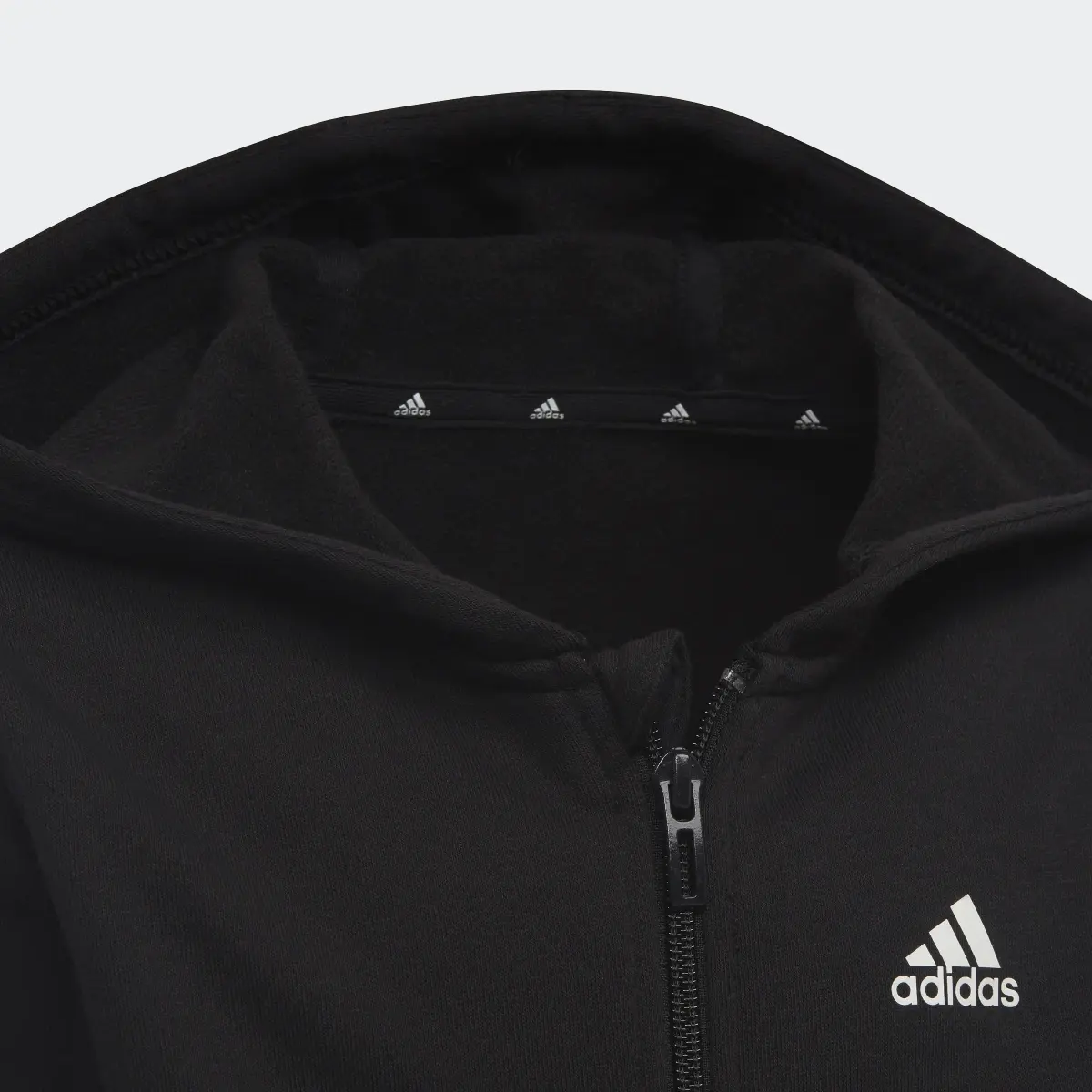 Adidas Essentials 3-Stripes Zip Hooded Jacket. 3