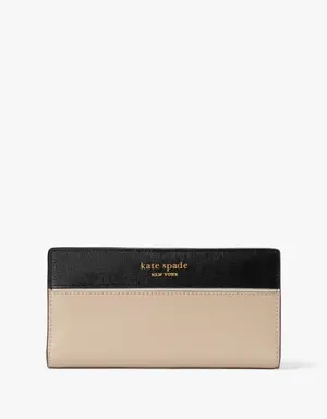 Morgan Colorblocked Slim Bifold Wallet