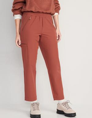 Old Navy High-Waisted All-Seasons StretchTech Slouchy Taper Cargo Pants for Women orange